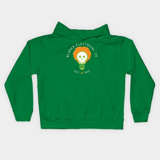 Blanka Electrical Co. Kids Hoodie by Snomad_Designs